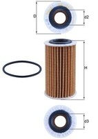 Knecht ÖLfilter OX 1267D Filtereinsatz 49,0Mm FüR Ford Tourneo Connect V408 4 HN