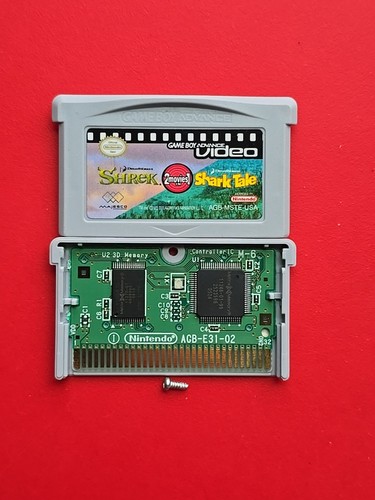 Shrek & Shark Tale 2 in 1 Nintendo Game Boy Advance Video Authentic Harder Find!
