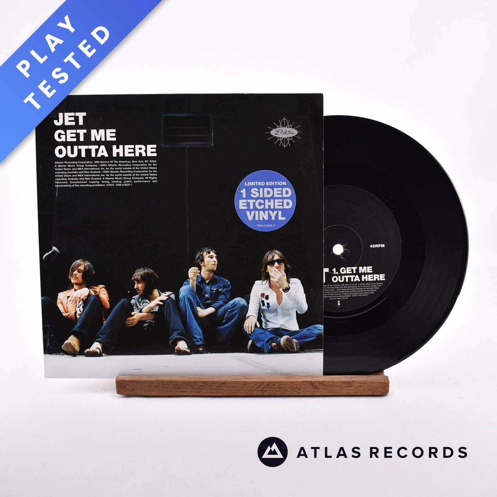 Jet - Get Me Outta Here - Etched 7"" Vinyl Record - NM/NM