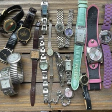Watch Lot of 18 Women’s Various Brands & Conditions - Untested