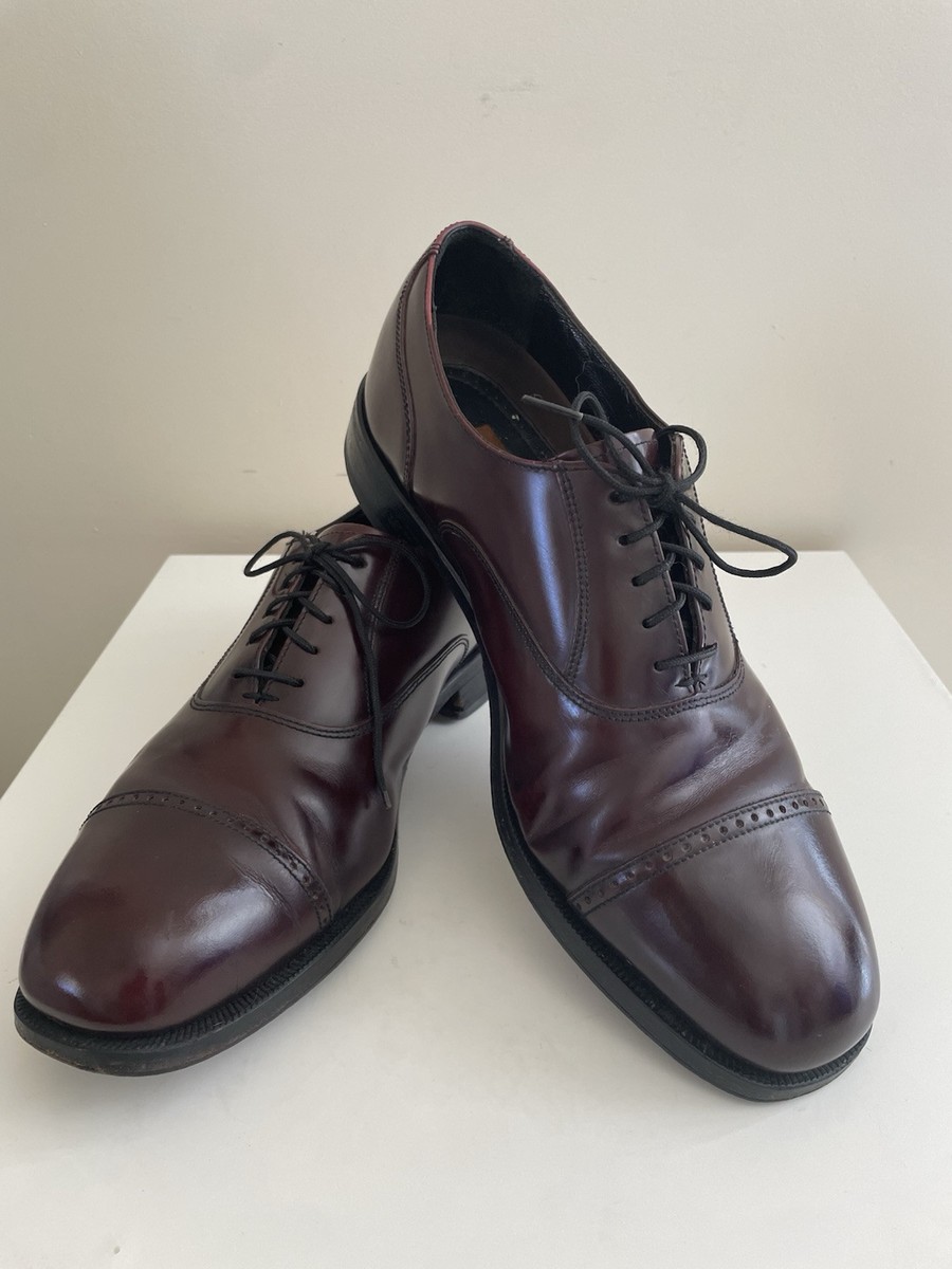 Florsheim Men's Cap Toe Lexington Burgundy Oxford Dress Shoes Size 9.5 |  eBay