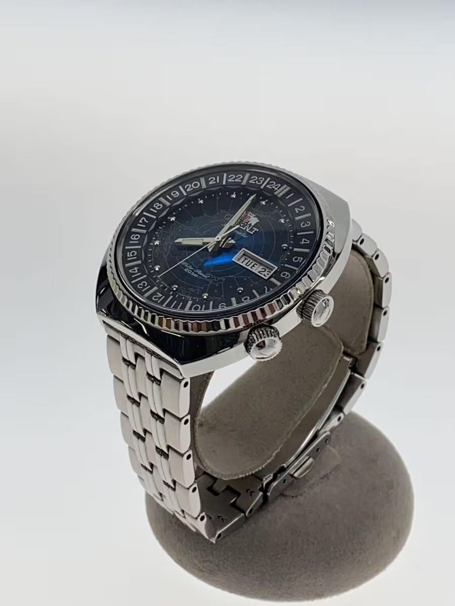 ORIENT World Map Automatic Watch Analog Stainless… - image 2