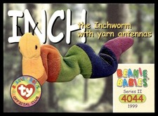 1999 Beanie Babies Series 2 Inch the Inchworm (with yarn antennas) #185