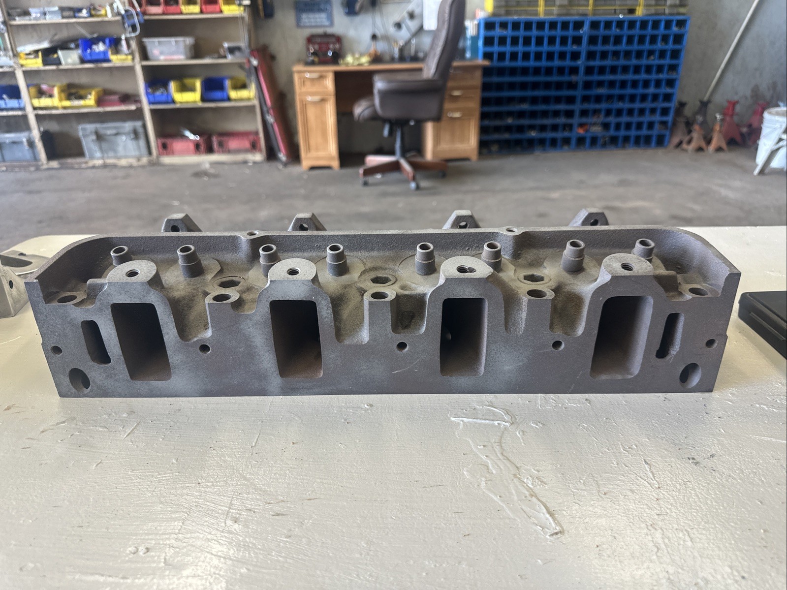 FORD 427 FE C4AE 6090 F CYLINDER HEAD NASCAR HIGH RISE NHRA PERFORMANCE ...