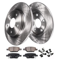 Rear Disc Rotors Ceramic Brake Pads Kits For Chevy Impala Pontiac Grand Prix