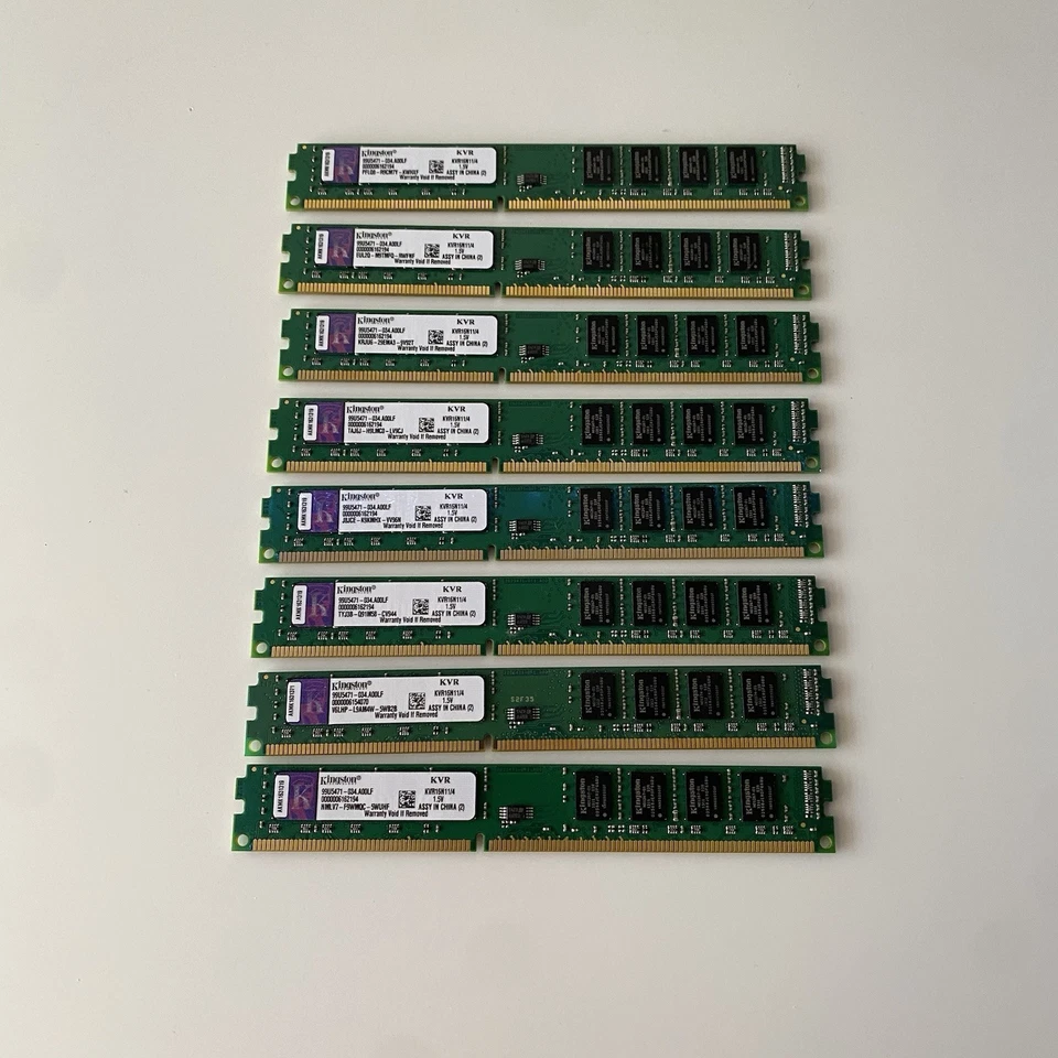 32GB (8x4GB) Kingston DDR3 1600MHz Desktop RAM – Untested, Read Description - Image 2 of 4