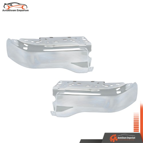Chrome Bumper Face Bars W/O Sensor Holes Rear Set Suit For Ford Ranger 2019-2023