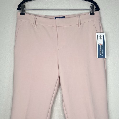 Old Navy Cheek Blush Pink Harper Mid-Rise Cropped Ankle Pants NWT Sz 10 - Picture 2 of 10