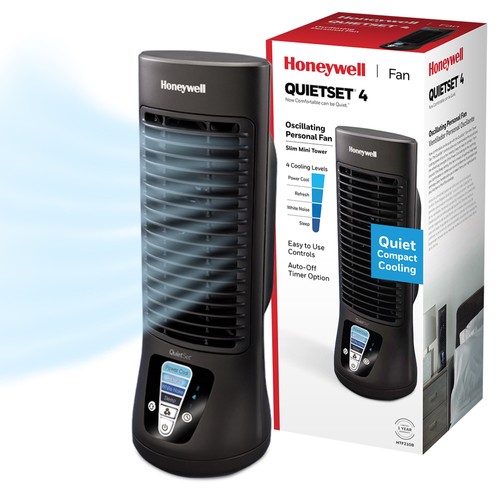 13" Black Quietset Oscillating Table Fan, 10Ft Air Circulation Power, 4 Speed, A - Picture 12 of 12