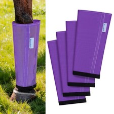 Fly Boots for Horses Set of 4, Loose Fitting Mesh Horse Fly Boots Leggings, R...