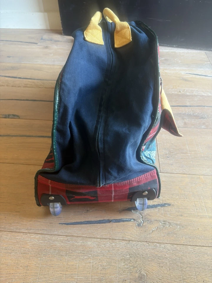 "Bolso de lona VICTORIA'S SECRET Grand Escape rosa a cuadros con ruedas 22""" Foto 4 de 4