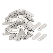 Metal Flat Repair Joining Brace Mending Fixing Plate 50mmx16mmx2mm 100Pc