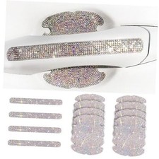 Car Door Handle Bling Rhinestones Stickers   8PC Reflective Anti-Scratch A  B