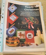 CROSS STITCH CHART. READY FOR CHRISTMAS. SMALL CARD DESIGNS 49