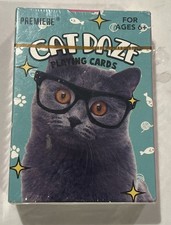 New Sealed Deck Of “ Cat Daze” Playing Cards - Poker Size, Plastic Coated