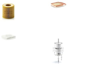 MANN-FILTER Inspektionspaket Filtersatz XL Filtereinsatz Partikelfilter für VW 4