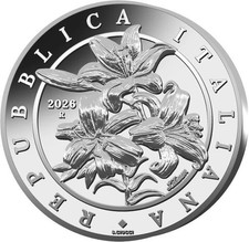 ITALIA FLORA & FAUNA - IL GIGLIO 2026 1 oz silver 999 oncia argento in capsula