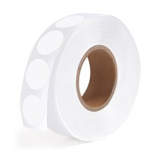 1000 PCS Dot Stickers 1/2 Inch Circle Small Round Coding Labels, Blank White ...