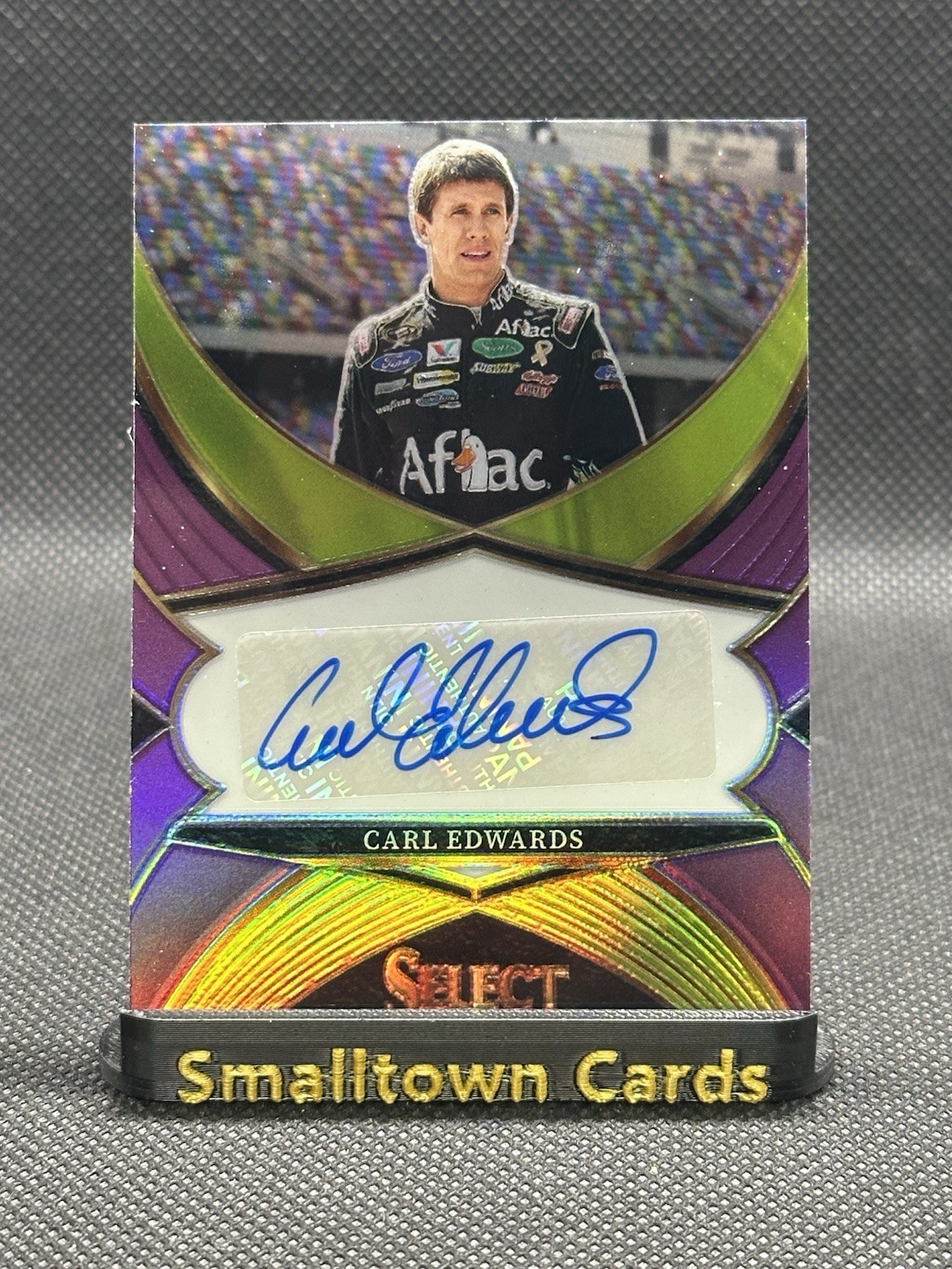 2025 Select Racing Legendary Signatures Purple Prizm /49 Carl Edwards 