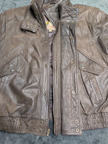 Vintage Wilsons Leder Bomberjacke Herren XL Adventure Bound Heavyweight Thinsulate - Bild 9 von 24