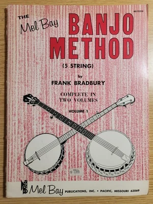 MÉTHODE BANJO - BANJO 5 CORDES - VOL 1 - MEL BAY - TUTEUR BANJO - GC - Photo 1/4