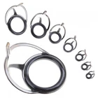 8pcs Fishing Rod Guides Building & Repair Size 8#-30# Stainless Steel & Ceramic