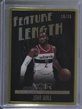2017-18 Panini Noir Metal Frame Feature Length 16/25 John Wall #252 2r5