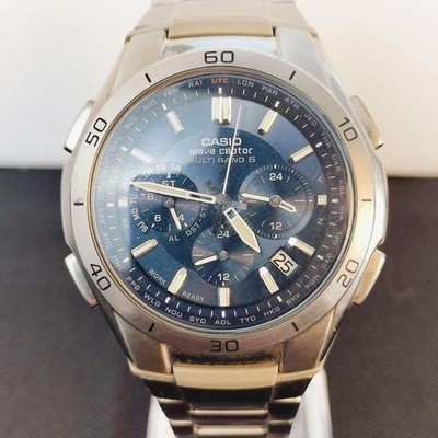 Operating Casio Wave Ceptor Radio Solar WVQ M410 Navy