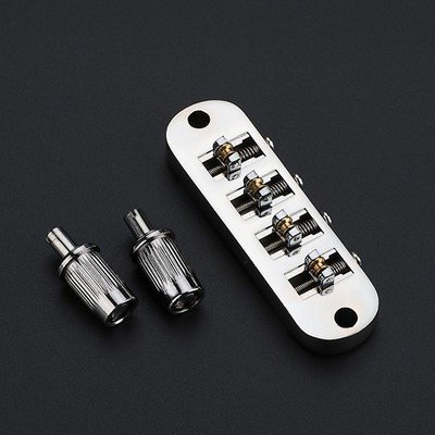 Tune-O-Matic Roller Saddle Guitar Bridge For 4 String Bass Guitars