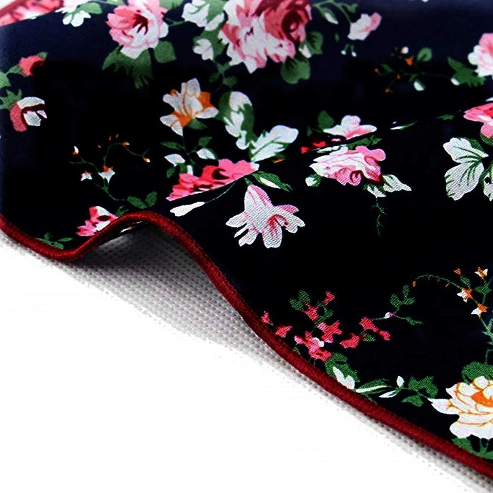 Corbatas ajustadas de algodón con estampado floral para novio, corbata de padrino... Foto 4 de 4