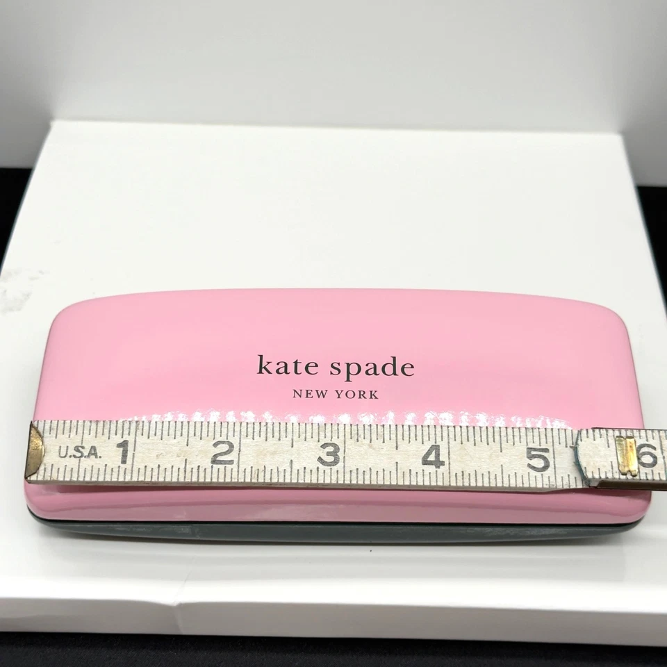 Estuche rígido para gafas de sol Kate Spade rosa verde Foto 4 de 4
