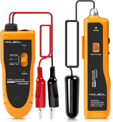 F02 Erdkabel-Suchgerät Kabeltester für Hundezaun & Bewässerung mit Kopfhörer - Bild 1 von 4