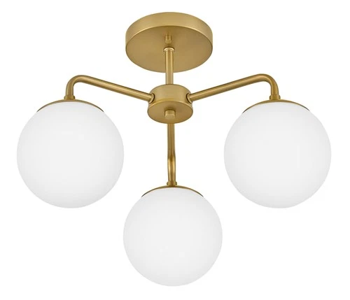 Lark 84203 Julep 3 Light 20"W Semi-Flush Ceiling Fixture - Black - Picture 4 of 7