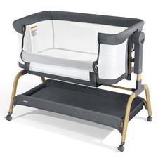 3 in 1 Baby Bassinet, Bedside Bassinet for Baby, Rocking Bassinet with Comfy ...