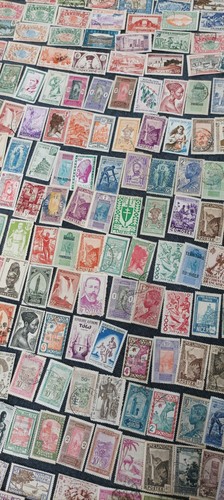 LOT DE + DE 1000 TIMBRES DES COLONIES & AFRIQUE OBLIT CHARNIERES - VOIR PHOTOS - Foto 23 di 24