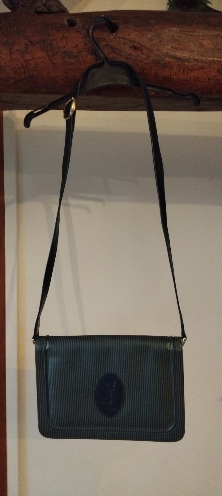 SAC A MAINS VINTAGE YVES SAINT LAURENT BLEU