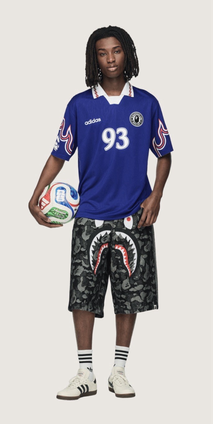 *A BATHING APE Men's BAPE x ADIDAS World Cup Pack FLAME JERSEY (RELAXED) 2XL thumbnail 3