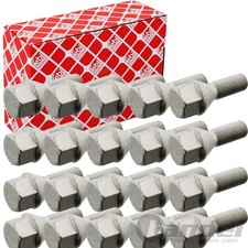 20x FEBI RADSCHRAUBEN RADBOLZEN SATZ Länge: 52mm KEGELBUND F
