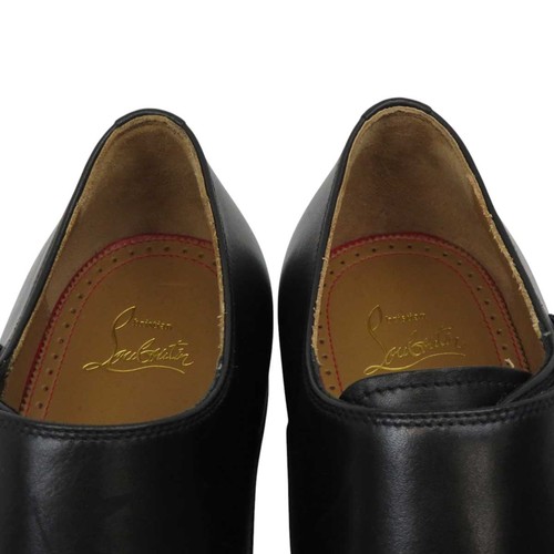 Christian Louboutin Monk Strap Leder Nieten Schuhe Leder Herren Schwarz - Bild 8 von 13