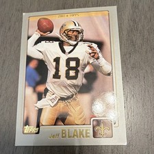 Topps 2001 Jeff Blake #101 New Orleans Saints NFL Football Card