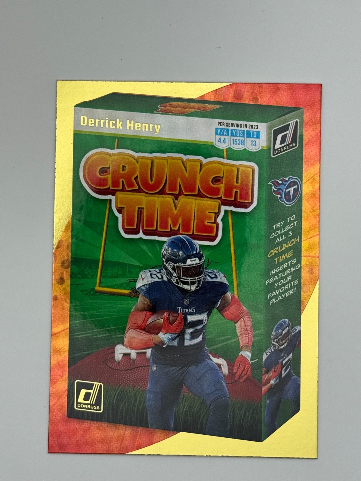 2023 Panini Donruss - Crunch Time Derrick Henry #CT-10 - Titans