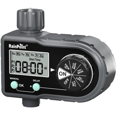 Best RAINPOINT Sprinkler Timer, Hose Timer with 3 Individual Programs, Water for