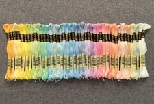 Lot of 44 new - DMC cotton embroidery thread floss skeins - light pastel colors