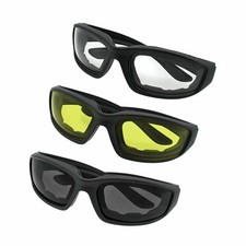 3 Pairs Windproof Anti-UV Motorcycle Goggles Outdoor Cycling Glasses