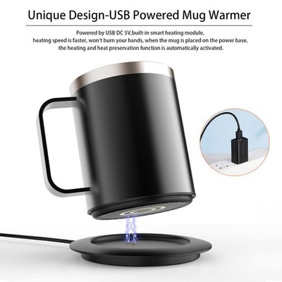 Coffee Warmer with Mug Set, USB Powered Heated Cup with 10H Auto Shut-Off,  13... | eBay