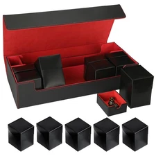 XXL TCG Card Storage Box with 5 100+ Deck Boxes – Holds 1800+ Double-Sleeved ...