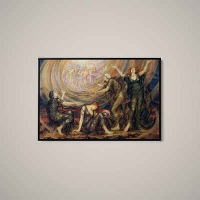 Evelyn De Morgan - The Mourners - Art Print on Paper or Canvas