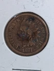 1874 Indian Head Cent Penny 1c VF Details Tough Date Item F19U15