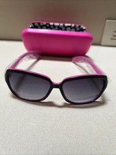 MARY KAY MK Sunglasses Black & Pink Plus Hot Pink Case NEW !