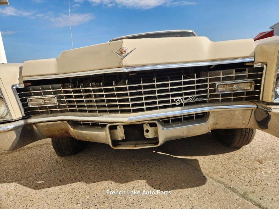 Conjunto de rejilla 3 piezas con luces de estacionamiento para Cadillac 1282244 1967 Foto 3 de 4